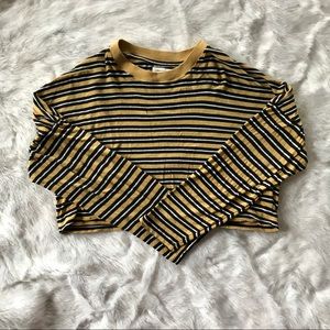 Cropped Striped Shirt